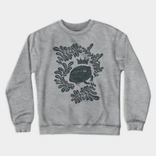 Frog Prince Fairytale Block Print - Regent Green Crewneck Sweatshirt